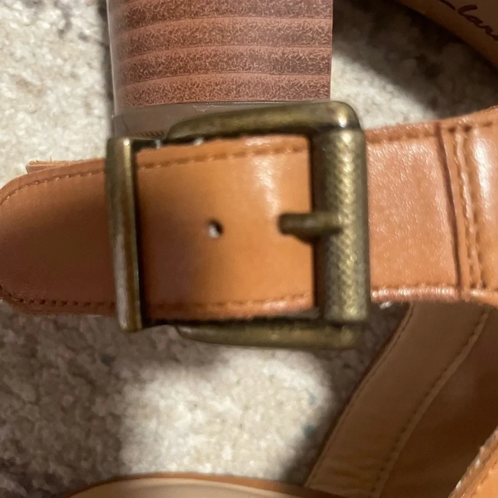 Clarks Women's Brown Leather Open-Toe Slingback Mules - Picture 7 of 11